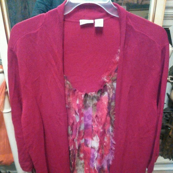 Kim Rogers Sweaters - EUC Kim Rogers Sz 2X Red Sweater Blouse